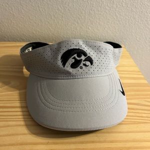 Grey Iowa Hawkeyes Visor